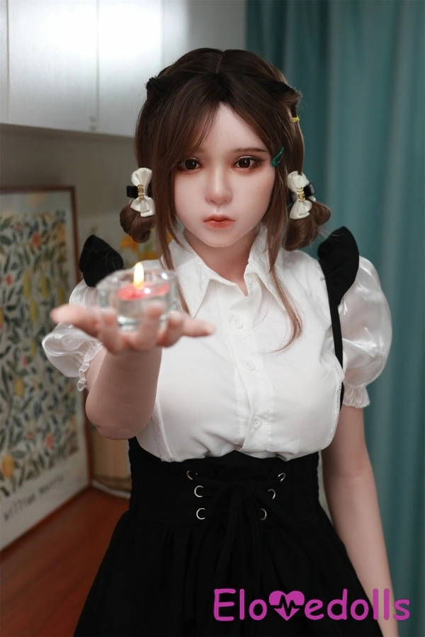 158cm B Cup Σιλικόνης Petite Γκρίζα Μάτια Λευκή, Πραγματική Κούκλα Σεξ Gallery 6