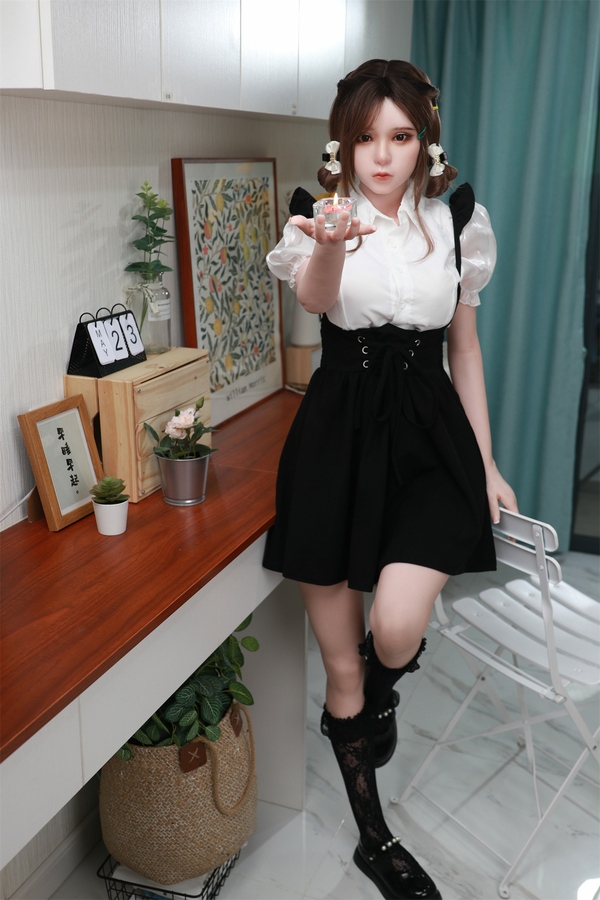 158cm B Cup Silicone Small Breasts White Thin Lips Lifelike Sex Doll Gallery 7