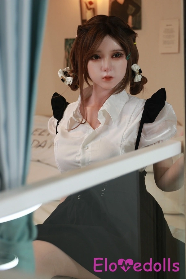 158cm B Cup Σιλικόνης Μικρό Στήθος Λευκό Γκρι Μάτια Ζωντανές Κούκλες Σεξ Συλλογή 9