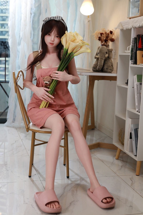 158cm B Cup Silicone Small Breasts Brunette Thin Lips Anime Sex Doll Product