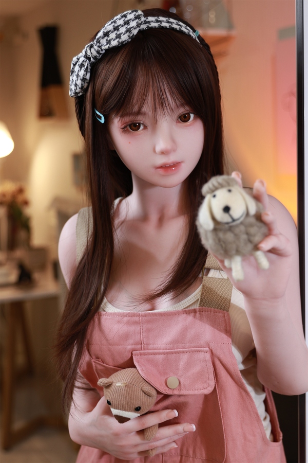 158cm B Cup Silicone Brunette Amber Eyes Small Breasts Anime Sex Doll Gallery 7