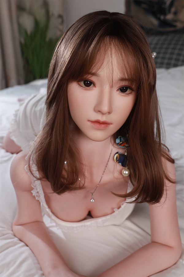 158cm B Cup Silicone Petite Breasts Gray Eyes Asian Sex Doll Detail View 4