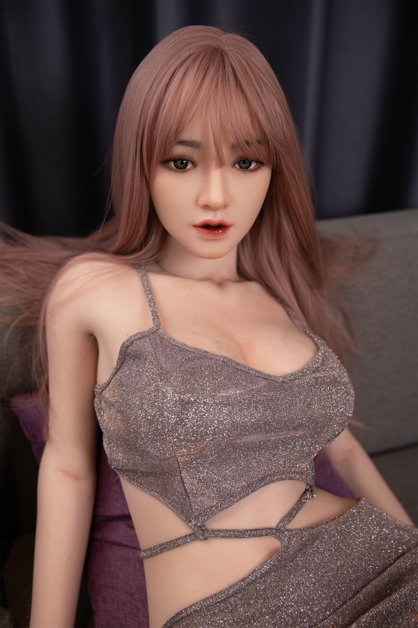 158cm B Cup Silicone Pink Gray Eyes Small Breasts Asian Sex Doll Detail View 3