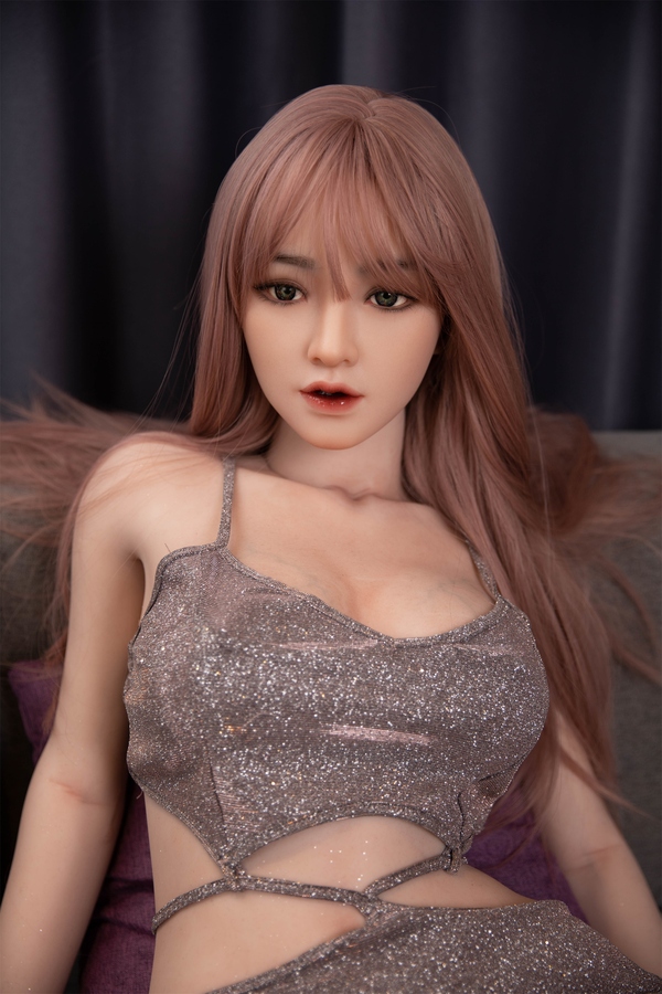 158cm B Cup Silicone Pink Petite Gray Eyes Asian Sex Doll Detail View 4