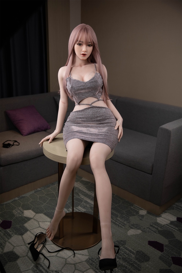 158cm B Cup Silicone Petite Gray Eyes Small Breasts Asian Sex Doll Detail View 5