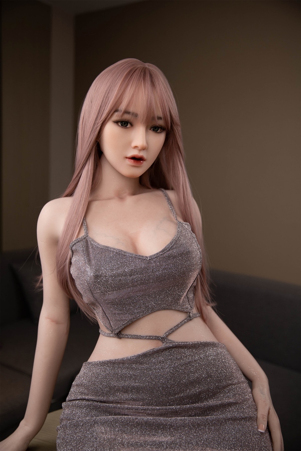 158cm B Cup Silicone Small Breasts Gray Eyes Thin Lips Asian Sex Doll Detail View 8