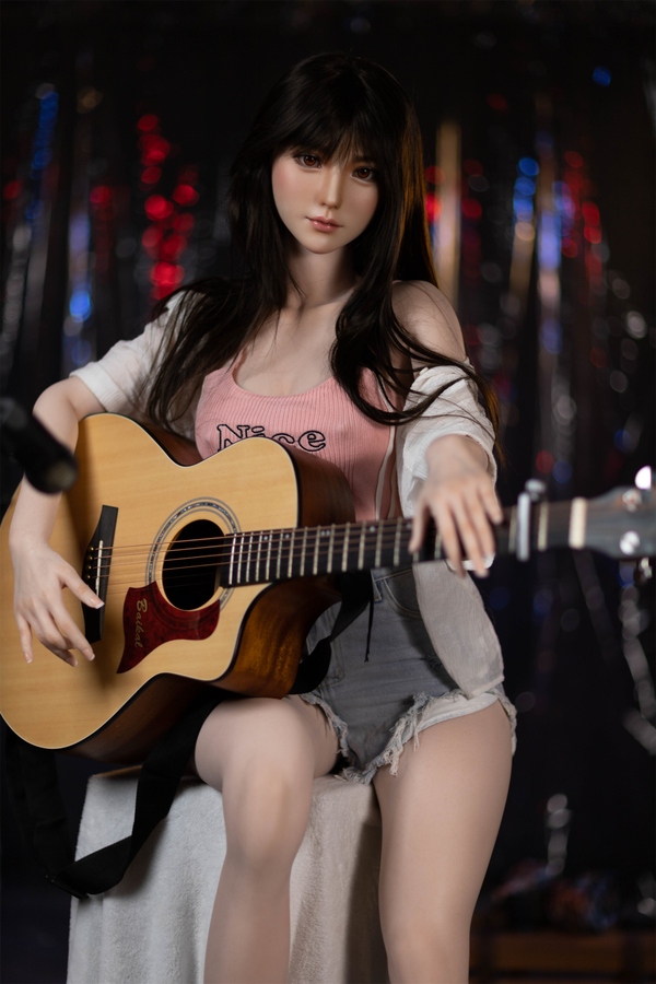 158cm B Cup Silicone Medium Breasts Black Gray Eyes Real Doll Gallery 2