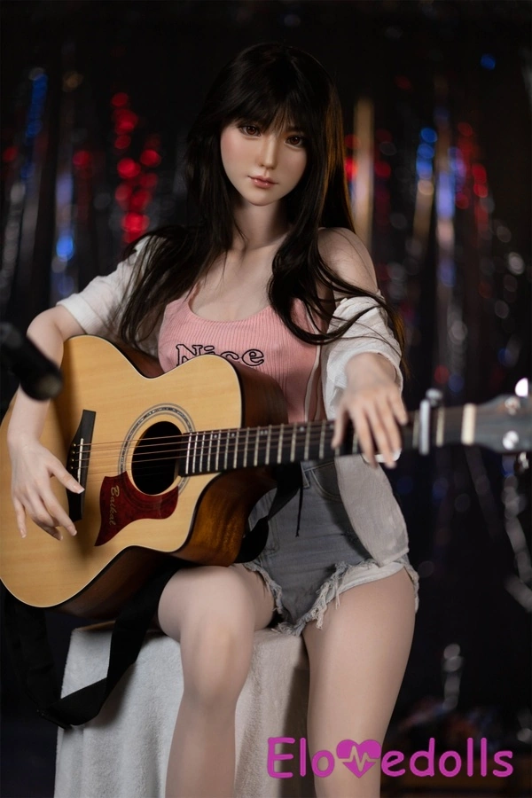 158 सेमी बी कप सिलिकॉन मध्यम स्तन काली स्लेटी आंखें असली गुड़िया गैलरी 2