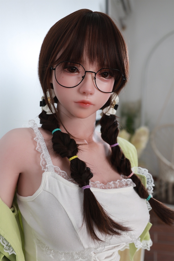 158cm B Cup Silicone Brunette Gray Eyes Petite Lifelike Sex Doll Gallery 2