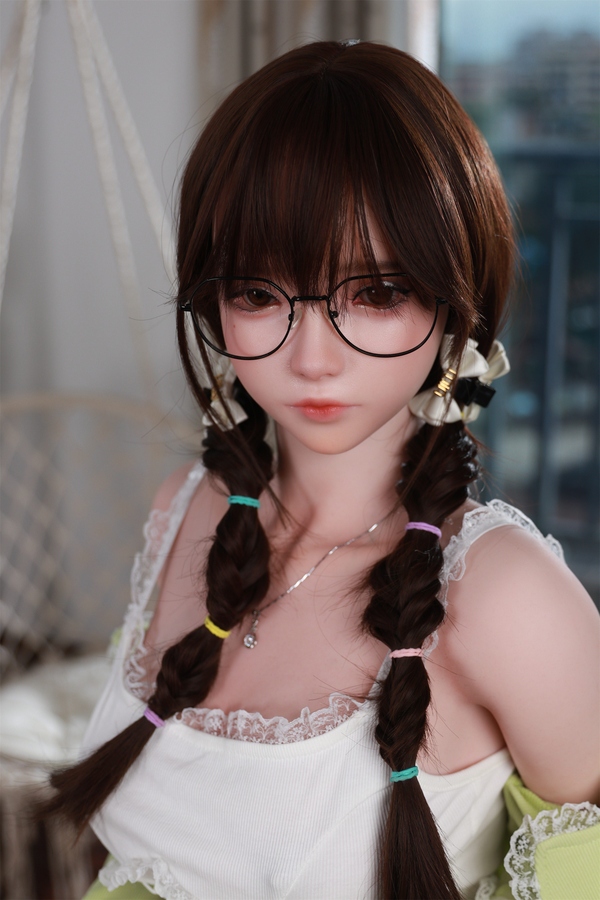 158cm B Cup Silicone Gray Eyes Brunette Thin Lips Lifelike Sex Doll Gallery 5