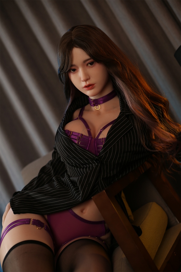 161cm F Cup Silicone Petite Breasts Thin Lips Brunette Lifelike Sex Doll Detail View 7