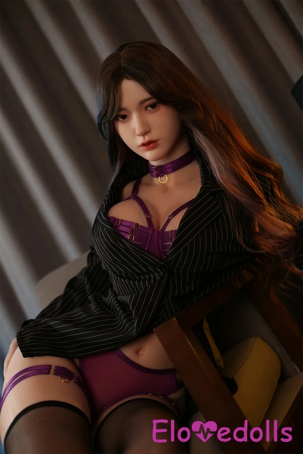 Búp bê tình dục giống thật 161cm cúp F bằng silicon, ngực nhỏ, môi mỏng, tóc nâu, xem chi tiết 7