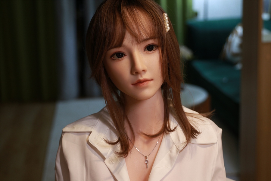 161cm F Cup Silicone Petite Breasts Brunette Gray Eyes Real Doll Gallery 8