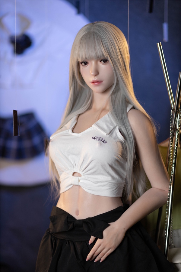 165cm C Cup Silicone Gray Eyes Small Breasts Petite European Sex Doll Detail View 2