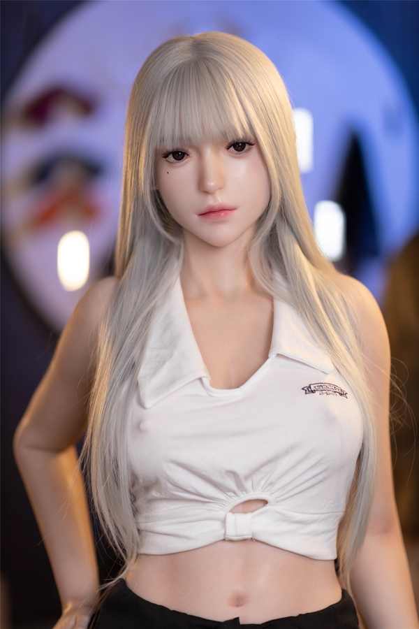 165cm C Cup Silicone Gray Eyes Small Breasts White European Sex Doll Detail View 12