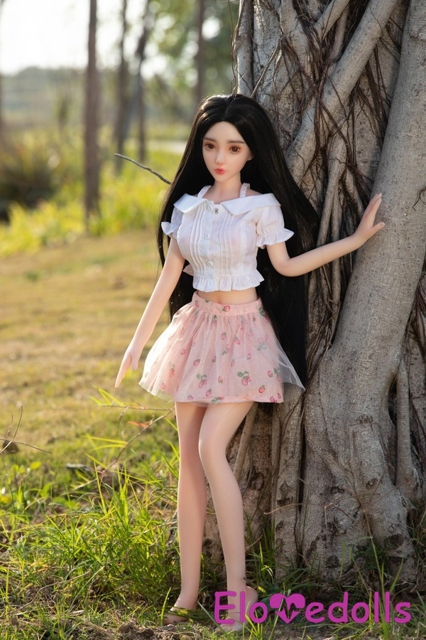 65cm C Cup Σιλικόνης Petite Breasts Thin Lips Amber Eyes Mini Sex Doll Product