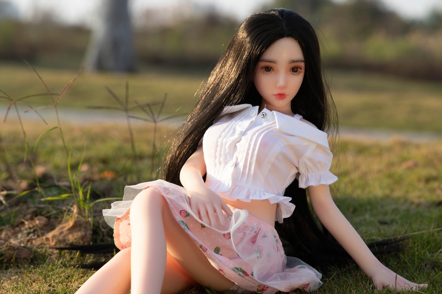 65cm C Cup Silicone Black Amber Eyes Petite Breasts Mini Sex Doll Gallery 8