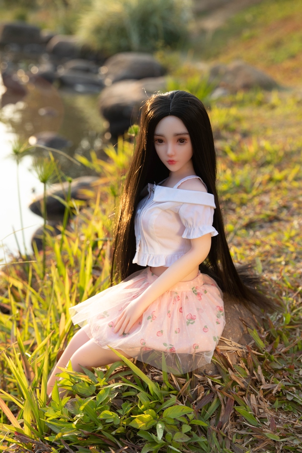 65cm C Cup Silicone Thin Lips Black Amber Eyes Mini Sex Doll Gallery 9