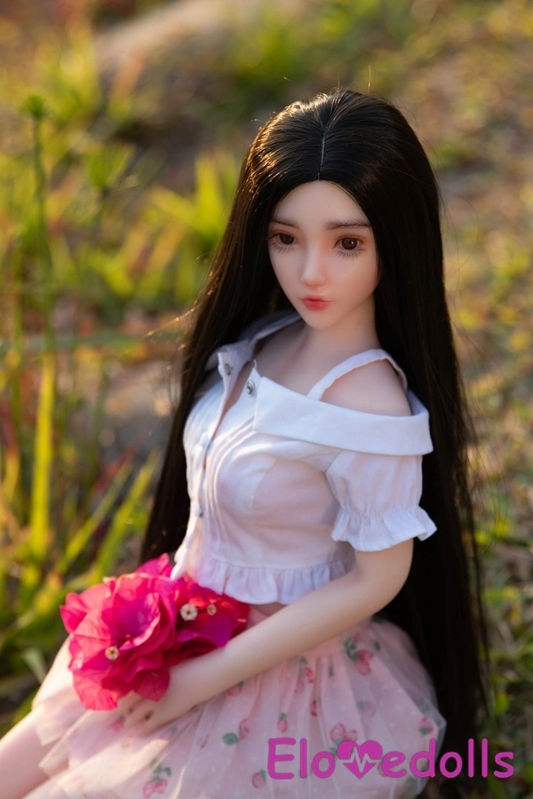 65cm C Cup Σιλικόνης Κεχριμπαρένια Μάτια Λεπτά Χείλη Μαύρη Μίνι Κούκλα Σεξ Λεπτομέρειες Προβολή 4