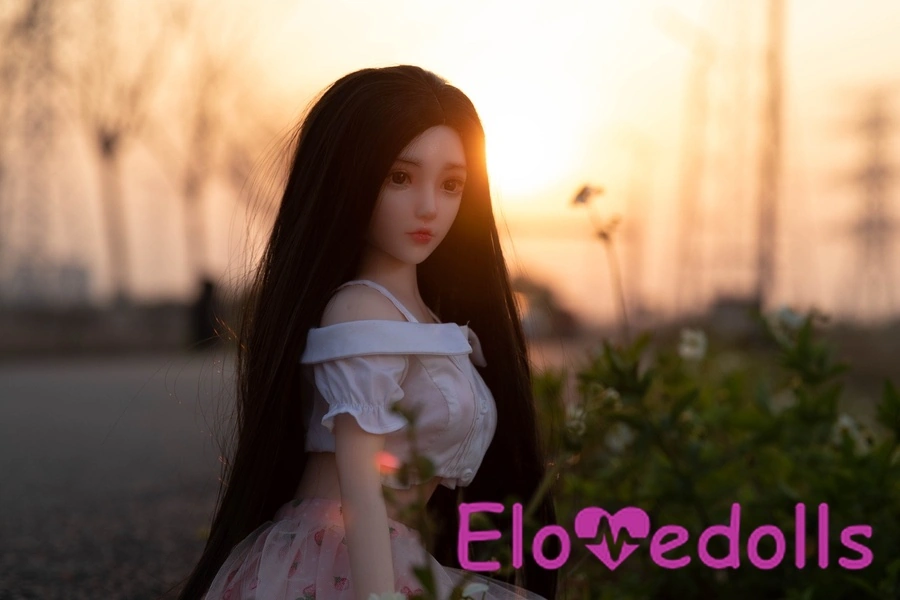 65cm C Cup Σιλικόνης Petite Thin Lips Μαύρη Μίνι Κούκλα Σεξ Λεπτομέρειες Προβολή 11