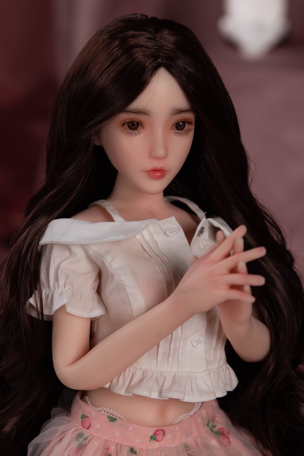 65cm C Cup Silicone Black Thin Lips Small Breasts Mini Sex Doll Gallery 5