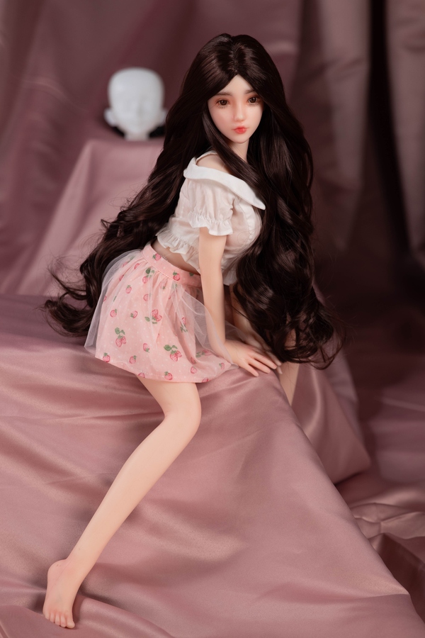 65cm C Cup Silicone Black Petite Amber Eyes Mini Sex Doll Gallery 9