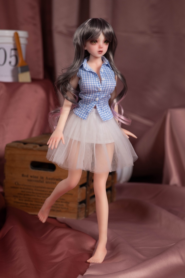 65cm C Cup Silicone Gray Eyes Thin Lips Asian Sex Doll Gallery 6