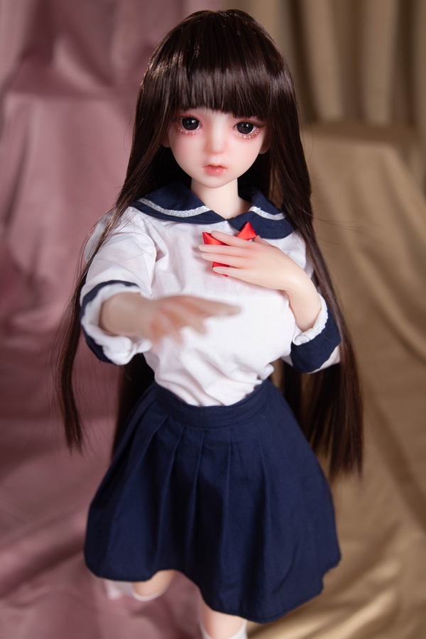 65cm C Cup Silicone Gray Eyes Small Breasts Petite Mini Sex Doll Gallery 2