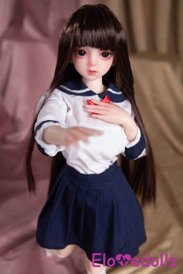 65cm C Cup Σιλικόνης Γκρι Μάτια Μικρό Στήθος Petite Μίνι Κούκλα Σεξ Gallery 2