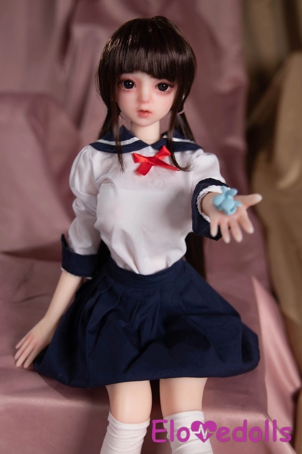 Μίνι κούκλα σεξ με κύπελλο σιλικόνης 65cm C και μικρά γκρι μάτια, λεπτά χείλη, λεπτομερή προβολή 14