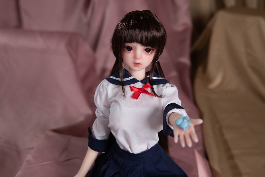 65cm C Cup Silicone Petite Brunette Thin Lips Mini Sex Doll Detail View 16