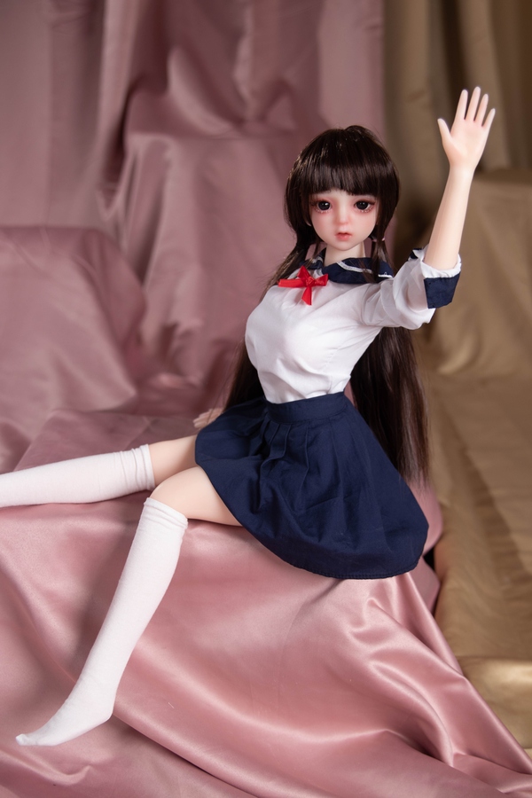 65cm C Cup Silicone Petite Brunette Gray Eyes Mini Sex Doll Detail View 22