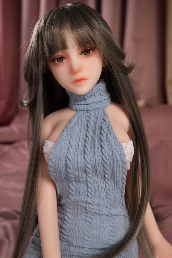 65cm C Cup Silicone Medium Breasts Gray Eyes Mini Sex Doll Gallery 4