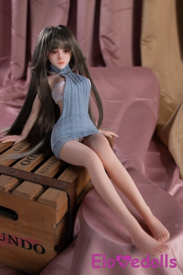 65cm C Cup Σιλικόνης Petite Gray Eyes Μεσαίο Στήθος Μίνι Κούκλες Σεξ Gallery 9
