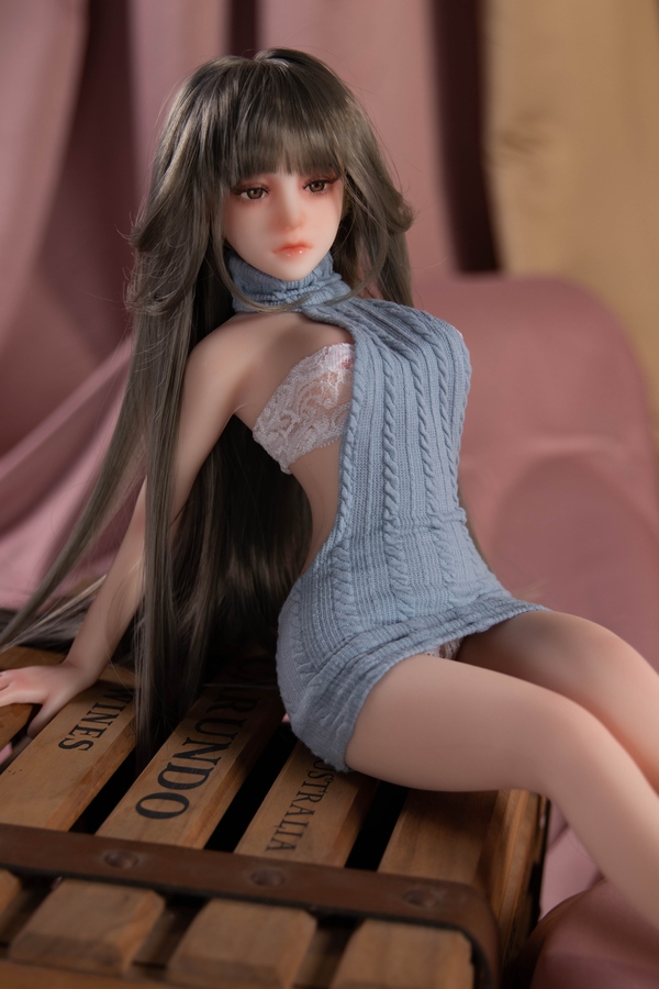 65cm C Cup Silicone Gray Medium Breasts Eyes Mini Sex Doll Detail View 1
