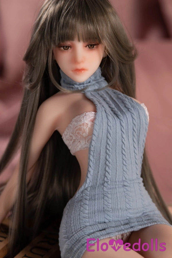 Μίνι κούκλα σεξ 65cm C Cup Σιλικόνης Γκρι Petite Medium Breasts Λεπτομέρειες Προβολή 3