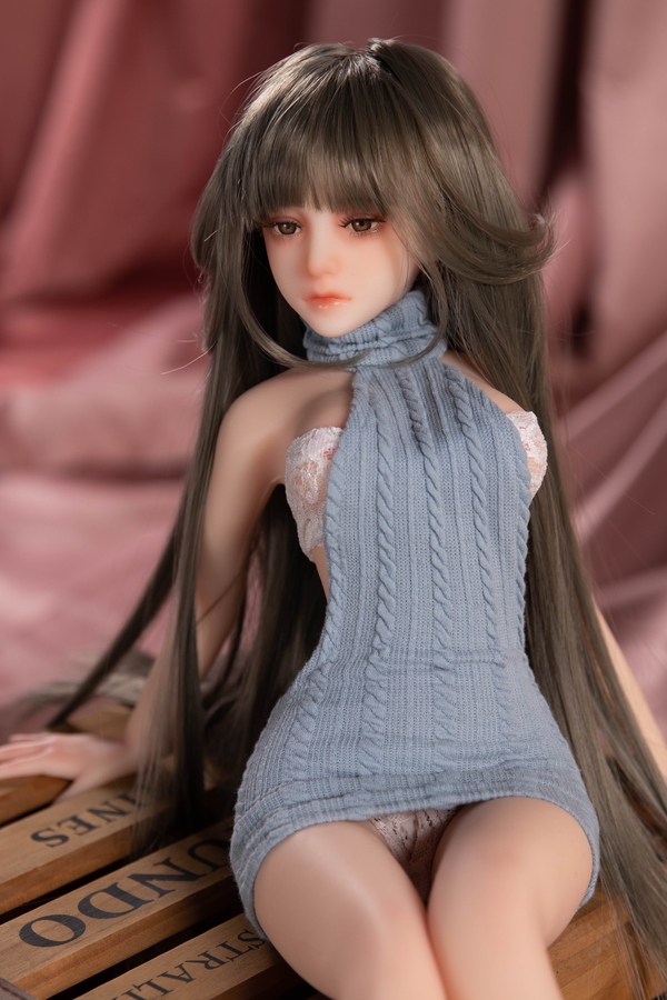 65cm C Cup Silicone Gray Eyes Medium Breasts Mini Sex Doll Detail View 4