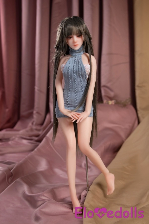 Μίνι κούκλα σεξ 65cm C Cup σιλικόνης Petite Gray μεσαίου μεγέθους στήθη Λεπτομέρειες προβολής 9