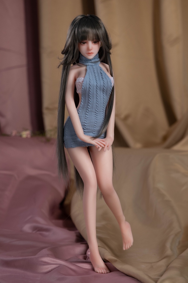 65cm C Cup Silicone Gray Medium Breasts Petite Mini Sex Doll Detail View 12
