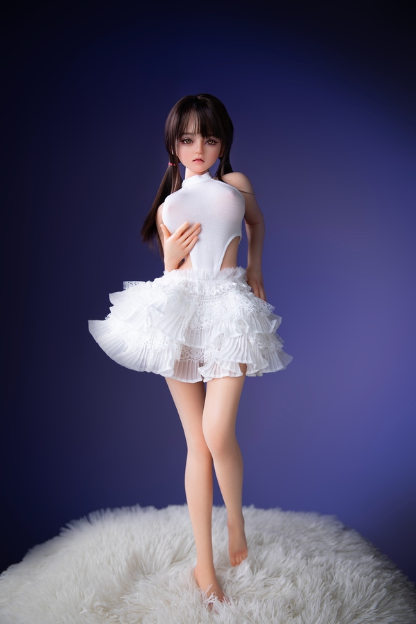 60cm C Cup Silicone Petite Brunette Thin Lips Mini Sex Doll Detail View 2