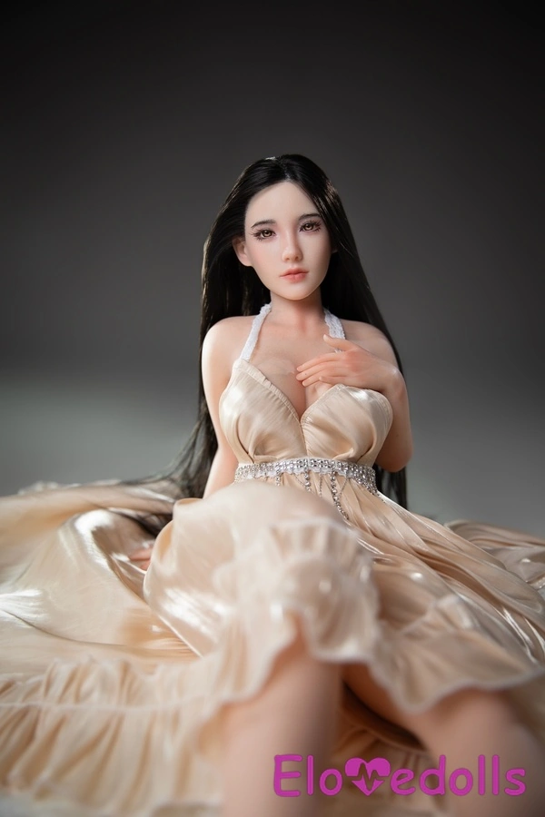 75cm C Cup Silicone Amber Eyes Thin Lips Black American Sex Doll Product