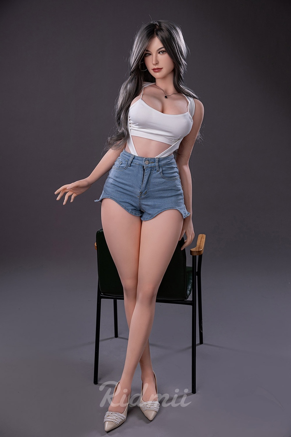 163cm G Cup TPE body&Silicone head Small Breasts Brunette Petite BBW Sex Doll Detail View 16