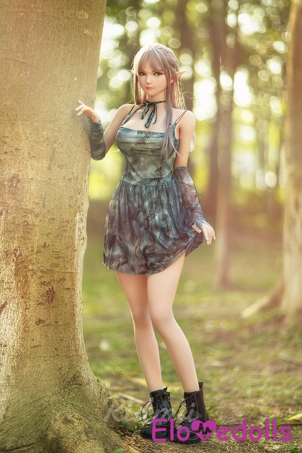 163 ซม. คัพ G ตัว TPE และหัวซิลิโคน หน้าอกเล็ก ริมฝีปากเล็กบาง ตุ๊กตาเซ็กส์เหมือนจริง