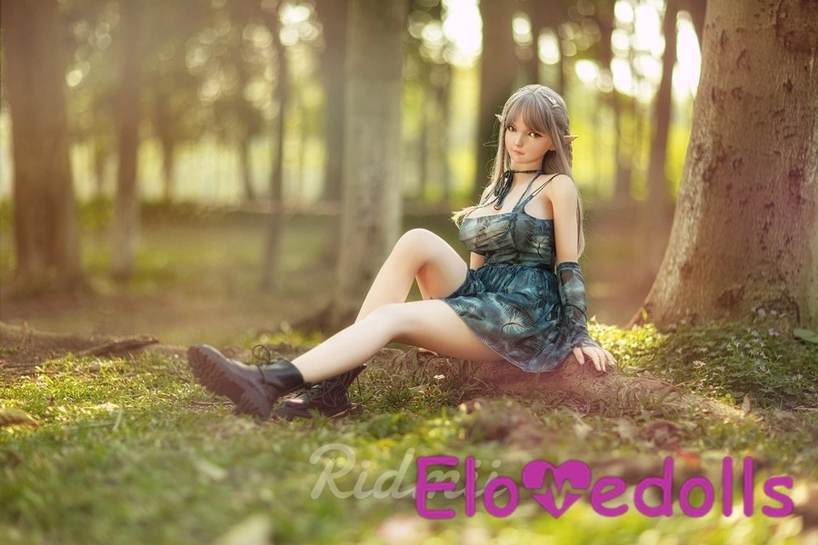 163cm G Cup TPE body&Silicone head Blue Eyes Thin Lips Small Breasts Lifelike Sex Doll Detail View 2