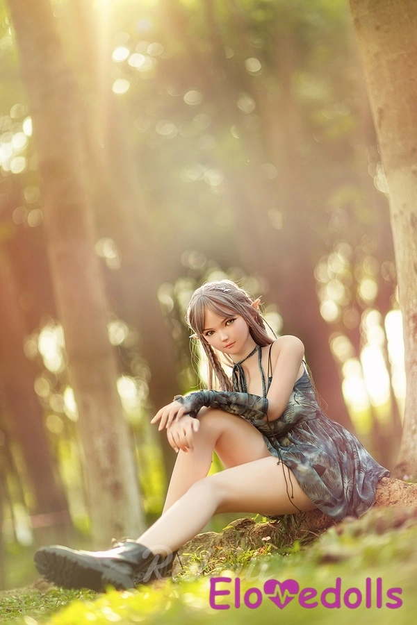 163cm G Cup TPE body&Silicone head Small Breasts Blue Eyes Thin Lips Lifelike Sex Doll Detail View 8