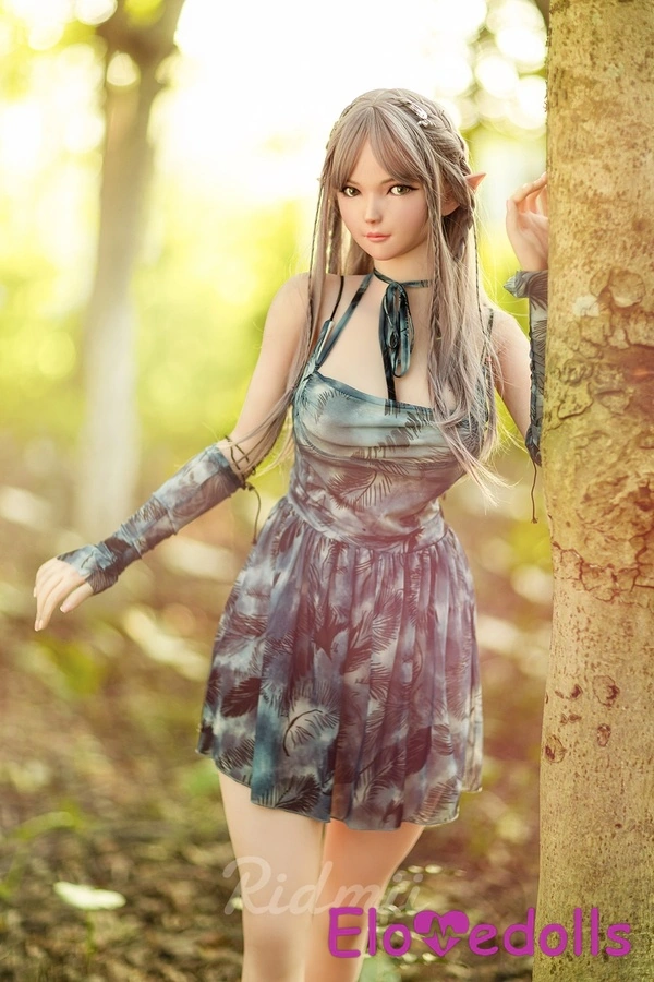 163cm G Cup TPE body&Silicone head Small Breasts Thin Lips Petite Lifelike Sex Doll Detail View 14