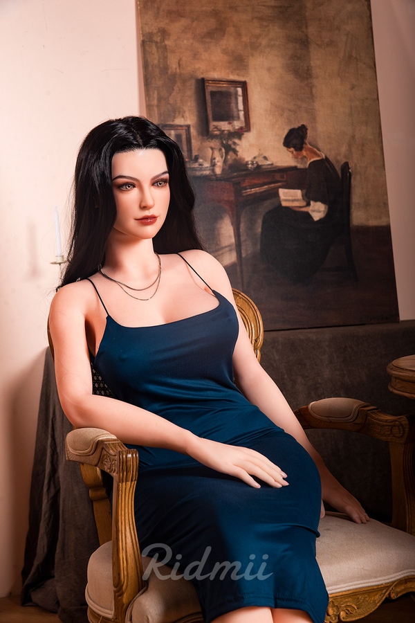 163cm G Cup TPE body&Silicone head Voluptuous Thin Lips Black American Sex Doll Gallery 6