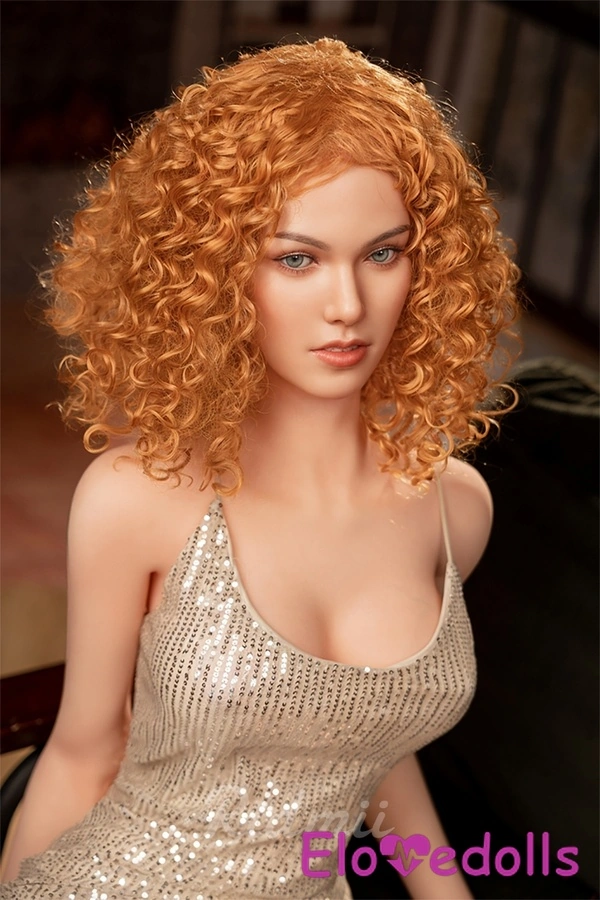 Blonde Amber Eyes Voluptuous Realistic Sex Doll Detail View 15