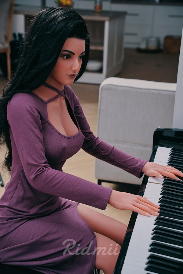 Voluptuous Gray Eyes Petite Breasts American Sex Doll Detail View 4