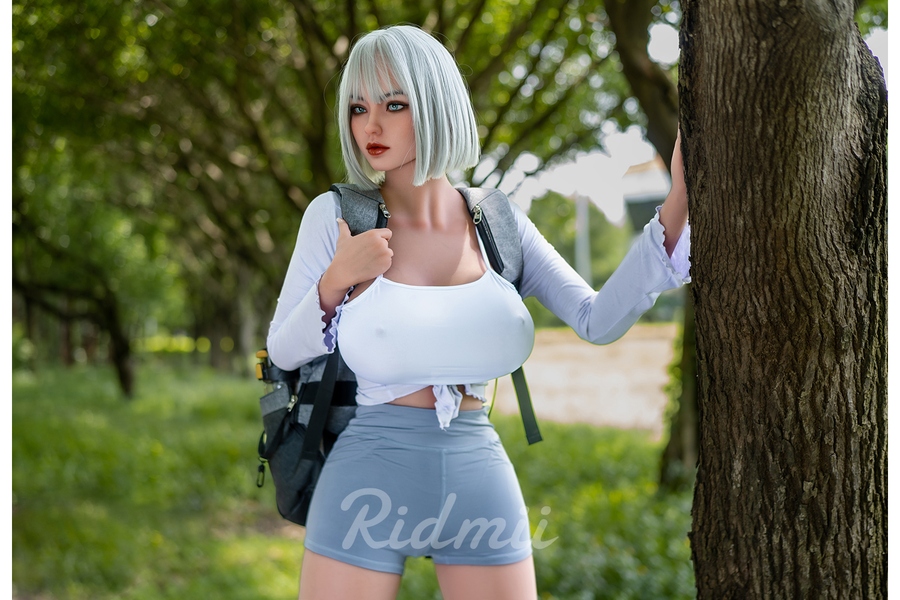 High Grade White Gray Eyes Full Lips BBW Sex Doll Gallery 3